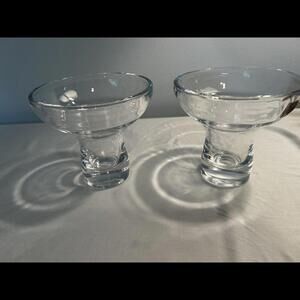 Swedish MCM Margarita Glasses Modern Heavy Clear